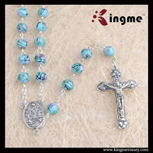 Glass beads rosary